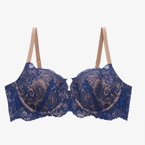 NWT ThirdLove blue Lace Balconette bra, 38D